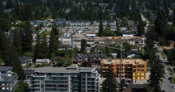 Construction in Coquitlam, B.C.
